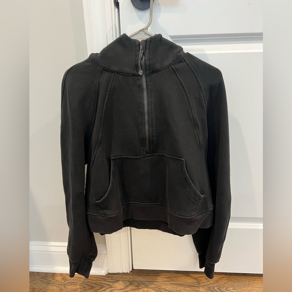 Lululemon half zip hooded scuba